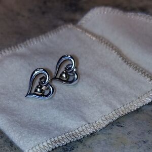 James Avery Silver And Gold Joy Of My Heart Earrings